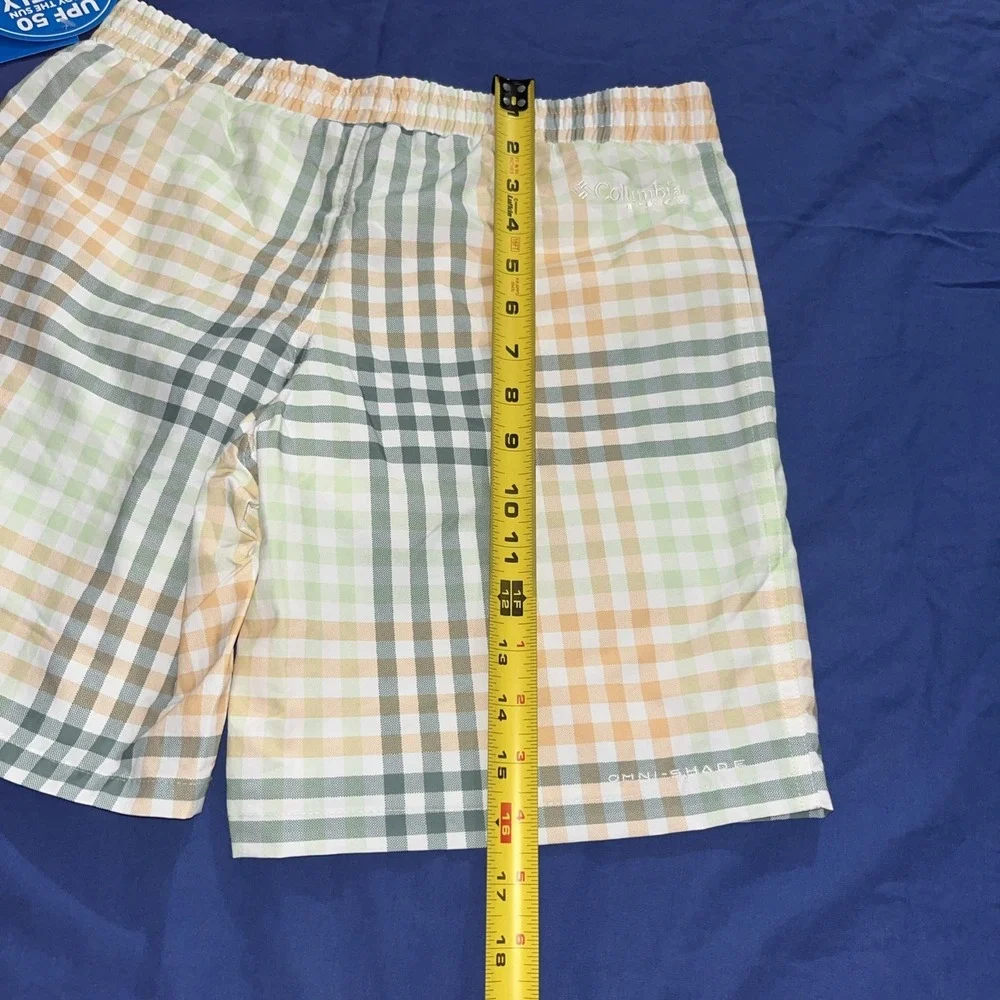 Columbia PFG Boy's Super Backcast Swim Shorts Large 14/16 Youth Green Beach NWT